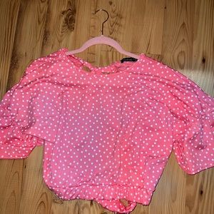 BOOHOO open back crop top